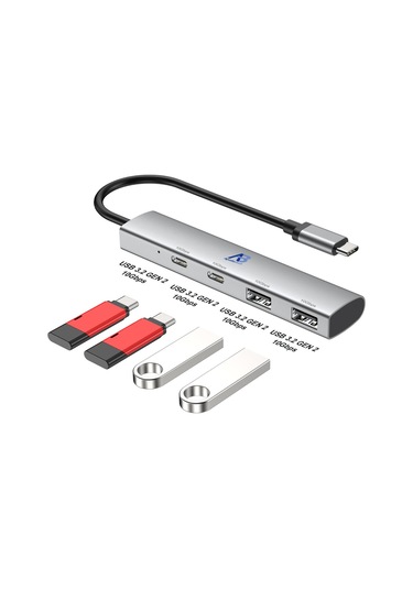 Uhp02-017 Apollobell 4 Portlu Usb C 3.2 Gen 2 Hub