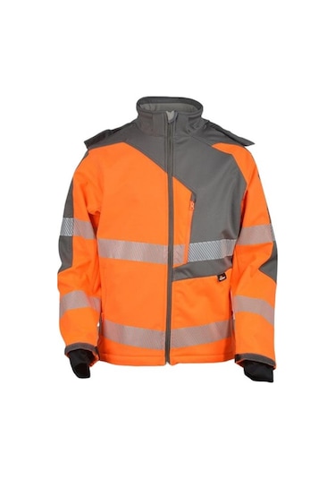 Reflektörlü Softshell Model Teknik Mont Turuncu Sarı
