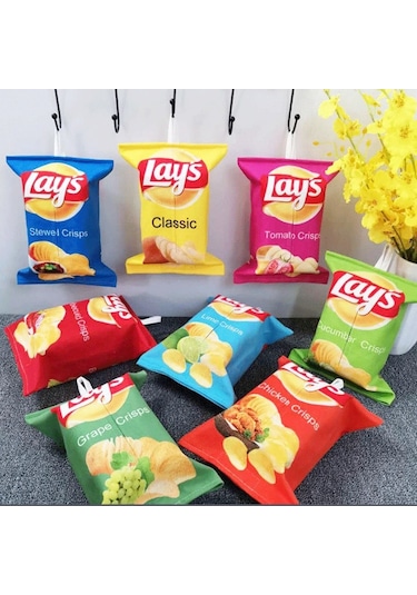 B-patates Cipsi Doku Kutusu Işık Lüks Asılı Banyo Doku Çanta Restoran Ev Soyut Kağıt Yaratıcı Araba Pazen Peçete Kutusu