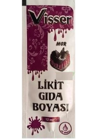 Visser Likit Gıda Boyası Mor 12 ML