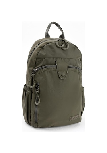 Unisex Sırt Çantası Paraşüt Kumaş Hafif Çok Cepli Yağmur İtici Kumaş 32 22 Cm 571 Collection Haki