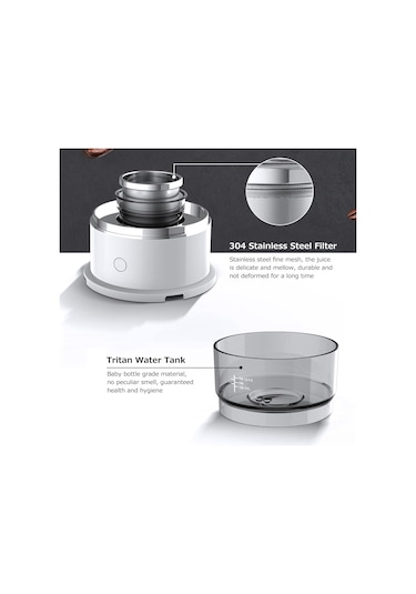 Xiyyadms Taşınabilir Mini Espresso Makinesi - Pil İle Çalışan Seyahat Kahve Demleme Cihazı