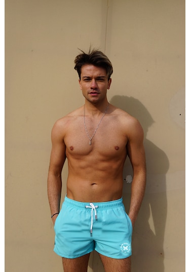 Miami Beach Mint Kısa Boy Erkek Deniz Ve Havuz Şortu Açık Mint
