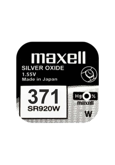 Maxell 371 SR920SW 1.55V Saat Pili 10'lu