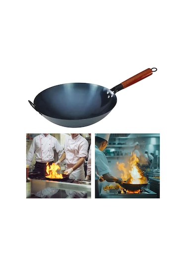 Suntek Magideal Wok Tava Kaynatma Tencere Ahşap 36cm-kulaklarla-birlikte