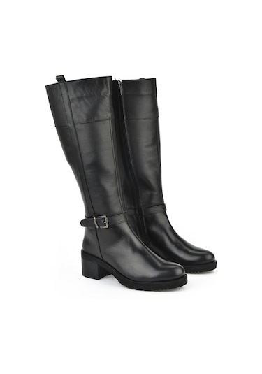 Ziya, Kadın Hakiki Deri Çizme 15319z8006 Siyah 15319z8006 000 Siyah