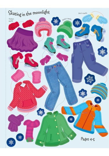 Sticker Dolly Dressing Winter Wonderland Usborne