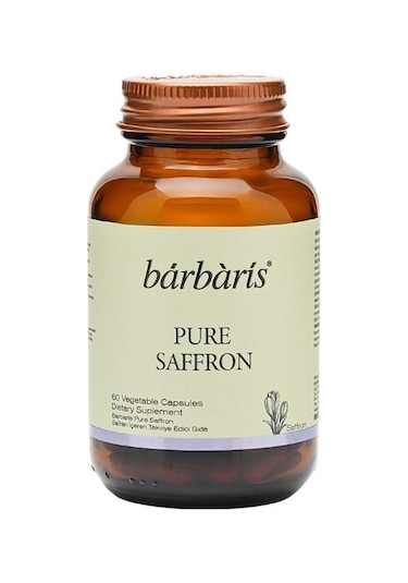 Barbaris Pure Saffron Takviye Edici Gıda 60 Bitkisel Kapsül