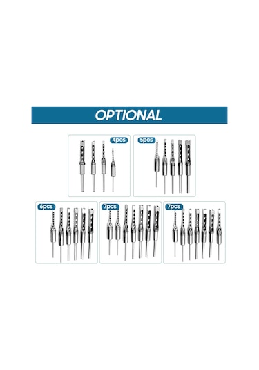 Hallow Kare Delik Matkap Ucu Ağaç İşleme Delik Testere 6 Adet