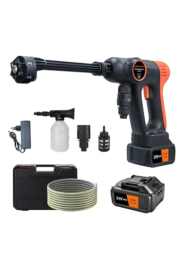 Kraft Hart Çift Akülü Şarjlı Yüksek Basınçlı Oto Yıkama Makinesi