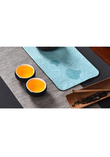 Çok İşlevli Emici Çay Havlusu Bardak Altlığı - Kırmızı