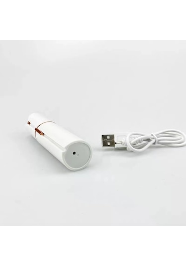 Moveevo Kadınlar İçin Şarj Edilebilir Tıraş Makinesi, Elektrikli Tıraş Makinesi, Beyaz Şarj Edilebilir + Bir Tıraş Başlığı