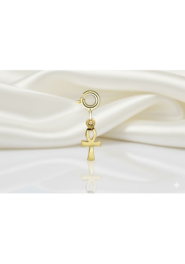 Ariş Sonsuz Yaşam Sembolü Charm Altın Kolye Ucu