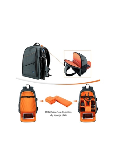 Sones Puluz Açık Hava Taşınabilir Su Geçirmez Çizilmeye Dayanıklı Çift Omuz Sırt Çantası E Kamera Kamera Çantası & Kılıfı 50653354