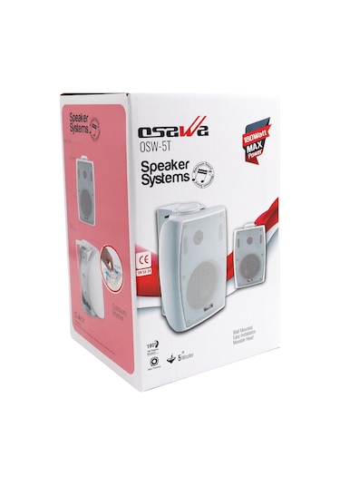 Osawa Osw-5t Trafolu Siyah Duvar Hoparlörü