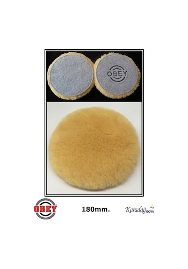 Obey Vıp Kuzu Postu Sarı Cırtlı Keçe 180 Mm.