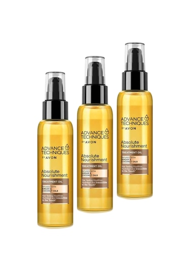 Avon Advance Techniques Argan ve Hindistan Cevizi Yağı Saç Bakım Yağı 3 x 100 ML
