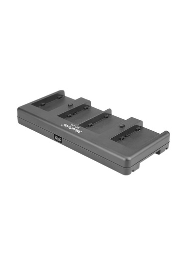 Lemestar V-mount Batarya Adaptörü - 4 Adet Np-f Serisi Batarya Dönüştürücü, Led Işık Ve Monitör İçin, Devre Korumalı