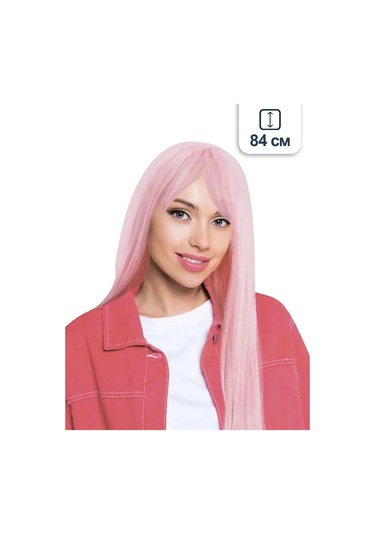 Riota Uzun Karnaval Perukü, Cosplay İçin Anime, Pembe, 84 Cm 168041996 Pembe