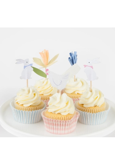 Meri Meri - Easter Cottage Cupcake Kiti - 24 Adet
