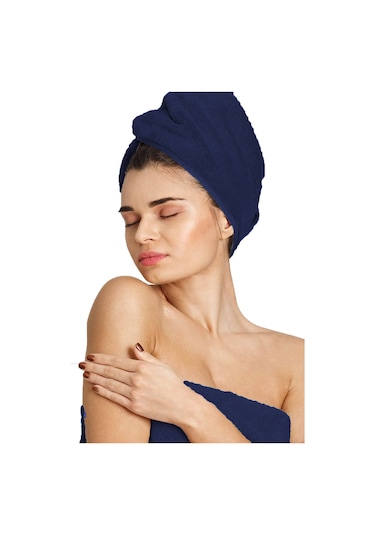 6 Lı Premium %100 Pamuklu Kuaför & Berber Saç Havlusu 50x90 Cm Lacivert