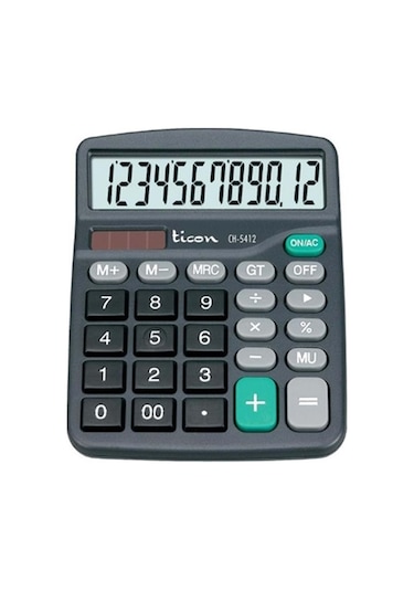 Ticon CH-5412 12 Haneli Hesap Makinesi
