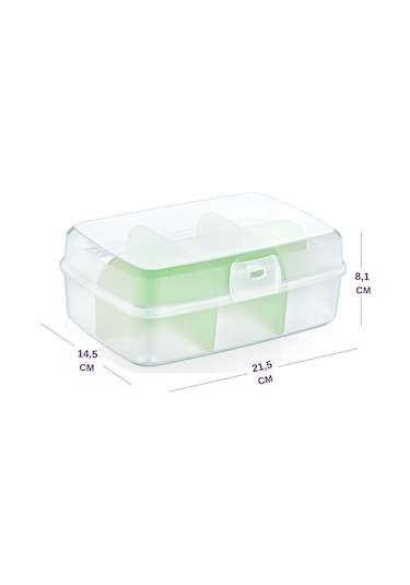 Flosoft Premium Poşet Çay Kutusu Çok Amaçlı Kapaklı Bölmeli Organizer