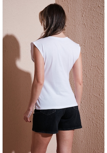 Fashion Friends Bayan Bluz 25y0472k1 Beyaz Beyaz Fashion Friends Bayan Bluz 25y0472k1 Beyaz Beyaz