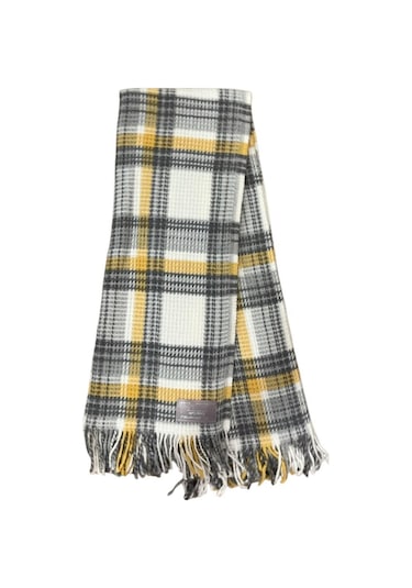 Dinarsu Cozy Life Pamuklu Skoç Tv Battaniyesi 130 X 170 Gri