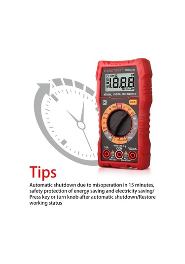 Butuglobal Ht108l 600v 10a Lcd Dijital Multimetre Dc Gerilim Diyot Frekans Multitester Akım Test Cihazı