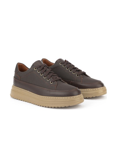 Ziya Erkek Hakiki Deri Günlük Sneaker 161983z4022 Kahve 161983z4022 300 40
