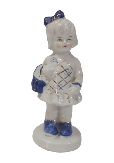 Porselen Kız Biblo 15 Cm Çin Porselen