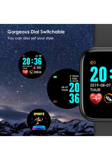 Neevoyu Y68 Ip67 Su Geçirmez Akıllı Saat (İthalatçı Garantili)