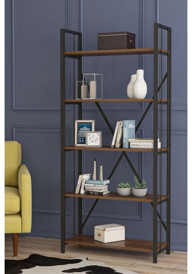 Wood House - Eftelya Kitaplık Ceviz