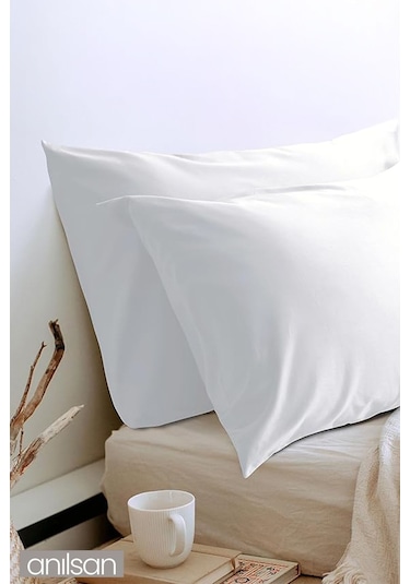 Mikrofiber Antialerjik Yastık - 1000gr, 60x80 Cm, Boncuk Silikon Dolgulu Beyaz