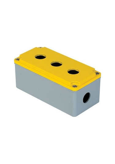 METE ENERJİ 402620 80X170X73 Buton Kutusu 3 Lü