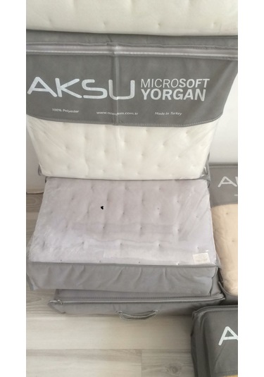 Aksu Microsoft Punto Yorgan Çift Kişilik 195x215 Beyaz
