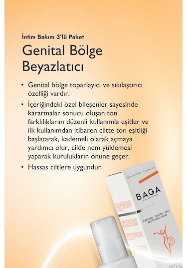 Üçlü İntim Set Genital Bölge Beyazlatıcı