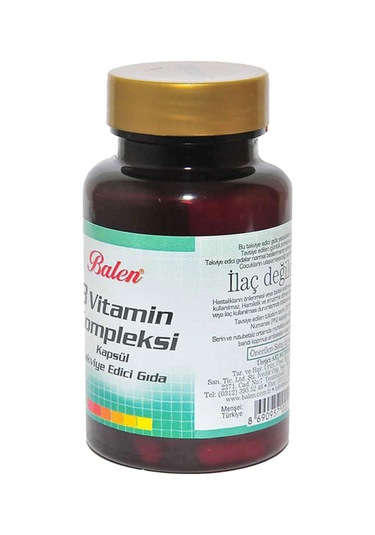 Balen B Vitamin Kompleksi 425 Mg 60 Kapsül 3 Adet