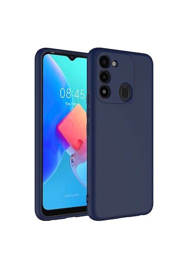 Tecno Spark 8c Kılıf Zore Mara Lansman Kapak Lacivert