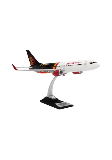 Zekupp Boeing 737-800 1/100 Ölçek Welcome To Hell Tasarımlı Maket Uçak