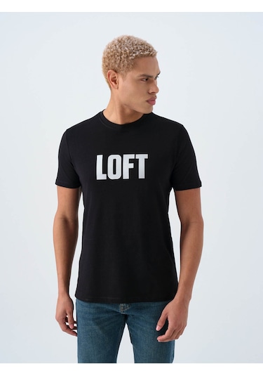 Loft Regular Fit Siyah Erkek T-shirt Lf2038558 Siyah