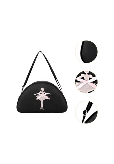 Suntek Bale Dans Çantası Spor Latin Jimnastiği Için Siyah
