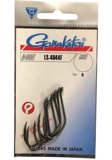 GAMAKATSU LS-4644F Siyah No:1/0 Olta İğnesi 1/6