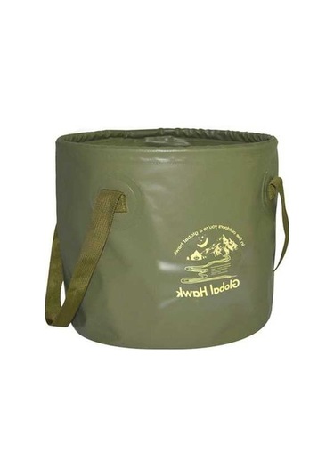 Prestigegoods 10l Katlanabilir Piknik Kamp Yiyecek Çantası Pvc Haki Halin At6658-10 Haki