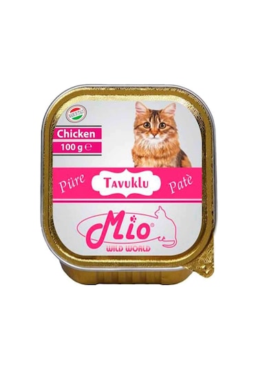 Mio Tavuk Etli Püre Konserve Yetişkin Kedi Maması 100 G