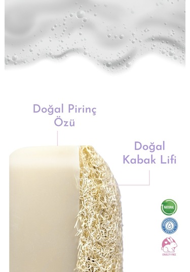 E'lovers Doğal Kabak Lifli Pirinç Sabunu 125 G