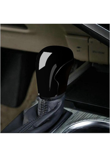 Araba İç Mekan Vites Kolu İçin Karbon Fiber Vites Topuzu Kılıfı, Pullu Dekoratif Çıkartmalar - Kaiyi