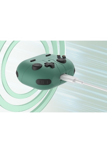 Samsung Galaxy Buds 3 / Galaxy Buds 3 Pro Uyumlu Silikon Kılıf Anahtarlıklı Kılıf Yeşil