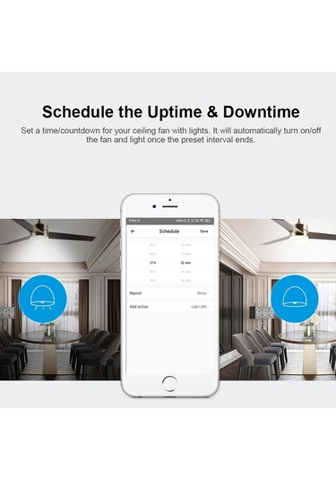 Sonoff İfan04-h App Uzaktan Kumanda Akıllı Fan Işık Anahtarı Desteği Tmall Genie 220v-240v